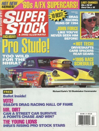 SUPER STOCK 1995 FEB - EARLY A/FXs-2, EARLE, ABBOTTs, FORCE, R-M-3